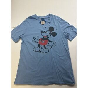 NWT Disney Mickey Mouse Short Sleeve T Shirt Junk Food Size Medium Single Stitch
